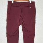 FIGS  Yola Technical Women Medium Burgundy Red Drawstring Scrub Pants TW2000R Photo 3
