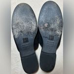 Eileen Fisher  Size 7 Suede Leather Flat Slip On Black Mules Photo 4