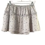 ZARA Blue Skater Mini Skirt Ruffled Ruched Design Photo 3