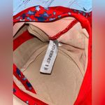 Red Floral Swim Top Tankini Ruched Front Swimsuit Top Summer Vacation Size 18 Photo 3