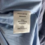 Hutch Womens Midi Dress Smocked Waist Puff Short Sleeve V-Neck Zip Back Blue XXL Photo 4