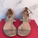 Valentino Garavani Valentino women’s Microstud embellished suede leather T-strap sandal IT 38 US 8 Photo 1