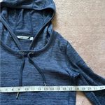 Athleta Techie Sweat Hoodie Sweater Drawstring Cowl Hood Blue Sz Small Photo 6