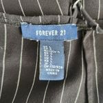 Forever 21 Black White Pinstripe Bodycon Backless Mini Dress Office Siren M Photo 6