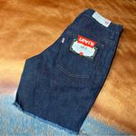 Levi's Vintage Levi’s Big E Denim Slim Fits Shorts fringe raw hem Made USA Cotton Photo 0