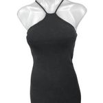 ZARA Black Knit Sleeveless Racerback Cami Camisole Mini Bodycon Tank Dress Sz S Photo 0