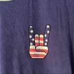 Rebellious One  American Sign Language graphic TeePatriotic American flag XL Photo 1