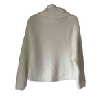H&M S1 Cream Oversized Turtleneck Fuzzy Sweater Size Small Photo 2