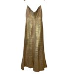 Herve Leger Metallic Sara Strapless Mermaid Gown NWT Size L Gold Photo 4