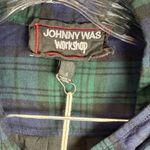 Johnny Was NEW Zuzu Velvet Back Oversized Shirt Size Small Photo 5