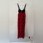 Victoria's Secret  Black & Red Vintage with Floral Pattern Dress Size XS 2148 Photo 6