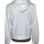 Nike spellout logo kangaroo pocket white and navy drawstring hoodie size M Photo 1