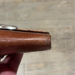 Brighton  Brown Leather Wallet w/ Croc-Embossed Flap & Silver Tone Knot Hardware Photo 6