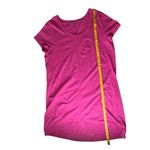 J.Jill  Pink T-Shirt Dress Size 2X V-Neck Cotton Comfort Lounge Travel Flowy Photo 6