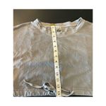 Zyia Active Women's gray crop top drawstring small oversized fit casual summer Photo 5