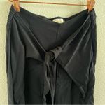 Ava Sky Black Crepe Tie Front Split Leg Pants Aloha Hawaii Boutique Medium Photo 1