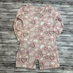 shosho Women's Loungewear Romper Pink White Black Hearts L LG Large Booty Shorts Photo 1
