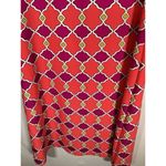 JUDE CONNALLY Beth Dress Mod Geometric Nylon Y2K Sport Casual Travel Knee Length Orange Photo 4