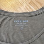 Everlane Women’s Supima Cotton Round Neck Top Lightweight Preppy Taupe Brown M Photo 4