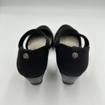 Anne Klein  Womens Black Fabric Wedge Heels Elastic Straps Comfort Shoes Size 6M Photo 7