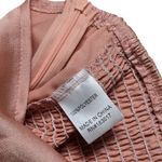 Princess Polly  Pink Satin Tie Front Cropped‎ Long Sleeve Peasant Estee Top 10 Photo 3