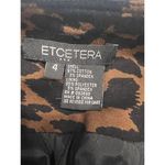 Etcetera  leopard print knee length pleated skirt sz 4 Ombré with Belt‎ Photo 6