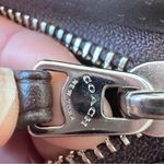 Coach Brown Tan Signature Canvas Crossbody Bag Handbag Purse Leather Trim Photo 10