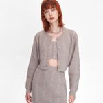 Cider Grey Knit Skirt Photo 1