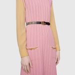 Gucci GG Buckle Monogram Leather Thin Belt NWT Size 110 Photo 2