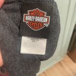 Harley Davidson Womens 1X Wide Neck Tee Biker Metallic Motorcycle Grunge Flames Photo 3