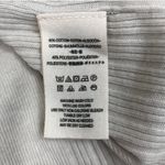 Free People  Annie Ribbed Collared V Neck Top-Tunic Sz M Cream Oversize Boho EUC Photo 10