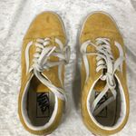 Vans  Size W7.5 M6 Mustard Yellow White Suede Old Skool Sneaker Scotchgard shoes Photo 4