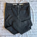 Pilcro and the Letterpress Pilcro High Rise Denim Legging Jeans Womens Size 32 Black Grunge Indie Emo Boho Photo 5