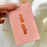 Cult Gaia 🆕  Muna Gathered Linen Midi Dress in Off White Sz 2 Photo 8