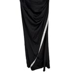 After Six  Black One Shoulder Ruched Long Formal Evening Gown Dress Size 8 Photo 5