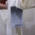 London Times  Dress Womens 10 Ivory Mini V Neck Wrap Belt Balloon Sleeve Photo 3