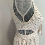 McGuire Denim Women’s Sz:2 McGuire Floral Cutout Tie front Boho Cottage Ruffle linen Sun Dress Photo 4