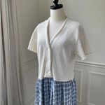 Vintage 80s 90s Barbara Lesser Maxi Dress Cottagecore Thermal Seersucker Cabinco Blue Size L Photo 5