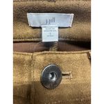 J. Jill Women's New Faux Suede Luxe Taylor Pants Ankle Straight Slim Leg 2P Brown Photo 2