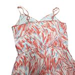 5|48  women's maxi dress size large coral blue and pink‎ Photo 9