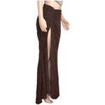 House Of CB  Adrielle Jersey Burnout Maxi Skirt, Cocoa, L+ Photo 7