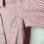 Natural Reflections  Red Striped Tunic Sz Medium Photo 6