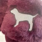 PINK - Victoria's Secret PINK Victoria Secret Slippers Women's‎ Large Purple Silver Glitter Dog Furry Photo 2