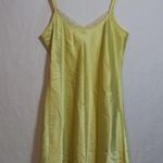 Morgan Taylor Yellow Slinky Satin Mini Slip Dress Festival Concert Size M Photo 7