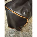 Karl Lagerfeld Lagerfeld PVC Faux Brown Leather Duffle Bag Unisex Overnight Weekender Photo 6