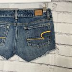 American Eagle  Distressed High-Waist Jean Shorts 0 Super Stretch Casual Summer Photo 6