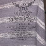 Faded Glory  silver sparkly long sleeve v-neck top Photo 6