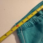 Hollister RARE VTG Y2K  Capri Teal Large Cuffed Pants Blue Logo Women’s Blue Photo 3