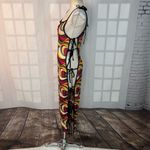 SheIn  pink yellow black sheer knit side ties swim cover up size XS Photo 5