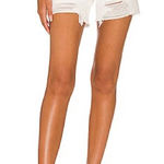 Hudson Jeans Hudson Devon High Waist Distressed Cutoff Denim Shorts White Destructed 28 NWT Photo 0